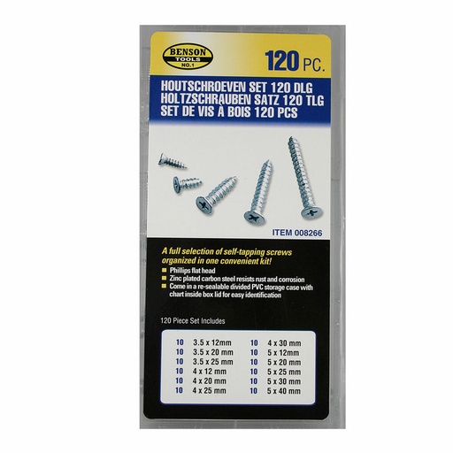 [S7901506] Set Bensontools Screws 120 Pieces