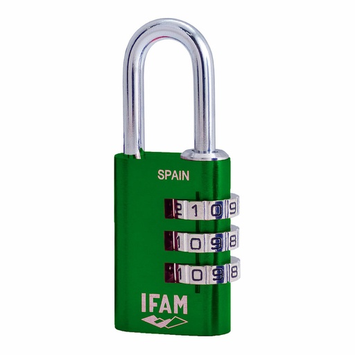 [S7912183] Combination padlock IFAM Combi30 Metal Aluminium Green