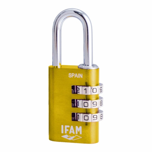[S7912178] Combination padlock IFAM Combi30 Metal Aluminium Yellow