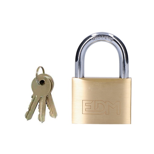 [S7901472] Key padlock EDM 85212 Brass