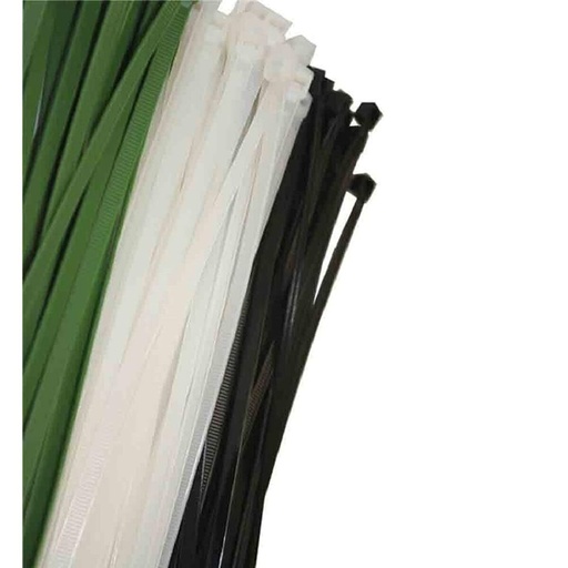 [S7916010] Nylon Cable Ties EDM 48300 White Natural 380 x 4,8 mm 300 x 4,8 mm (100 Units)