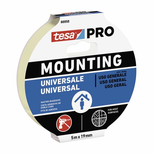 [S7912366] Adhesive Tape TESA Mounting Pro Double-sided 19 mm x 5 m