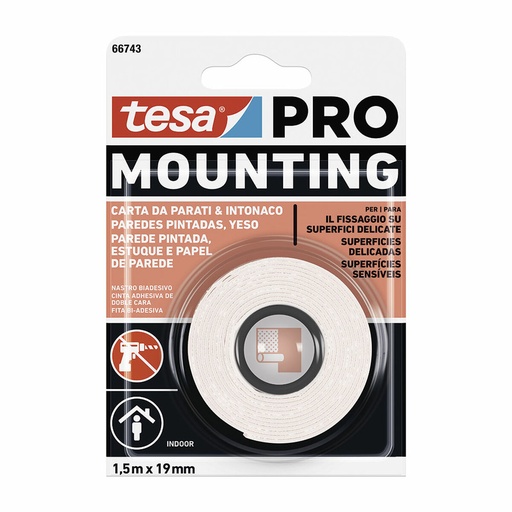 [S7912364] Adhesive Tape TESA Mounting Pro Double-sided 19 mm x 5 m