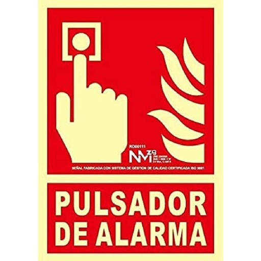 [S7907020] Sign Normaluz No utilizar en caso de incendio PVC