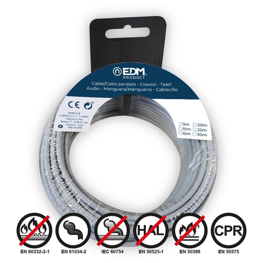 [S7901665] Cable EDM 28469 Grey 2,5 mm 20 m