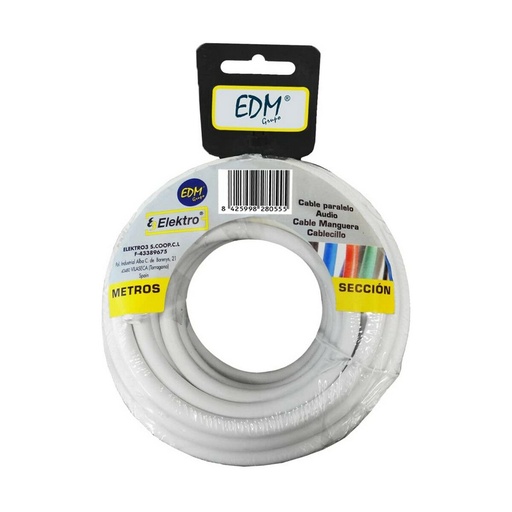 [S7915116] Cable EDM 28005 White 25 m 2 X 0,5 mm