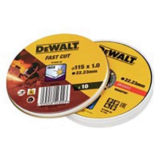 [S7911692] Cutting disc Dewalt Fast Cut dt3506-qz 10Units 115 x 1 x 22,23 mm