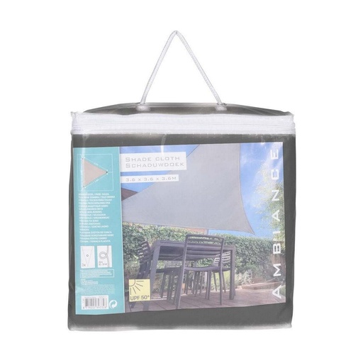 [S7910675] Shade Sail Ambiance Dark grey 3,6 x 3,6 x 3,6 m
