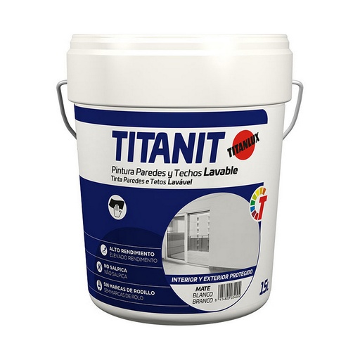 [S7913190] Paint Titanlux Biolux  a62000815 White 15 L