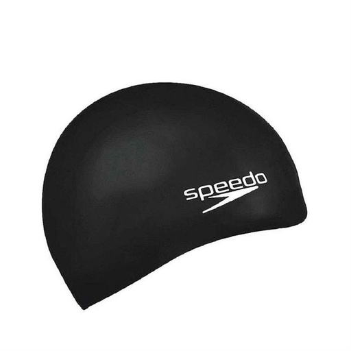 [S2022926] Swimming Cap Speedo PLAIN FLAT Black Silicone