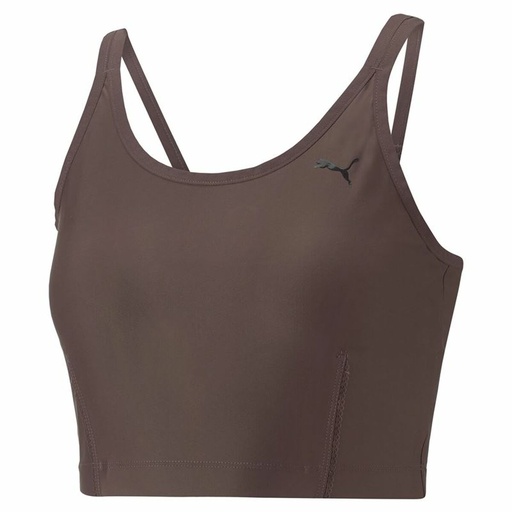 [S6472106] Women’s Sports Top Puma Studio Ultrabare Strappy Brown
