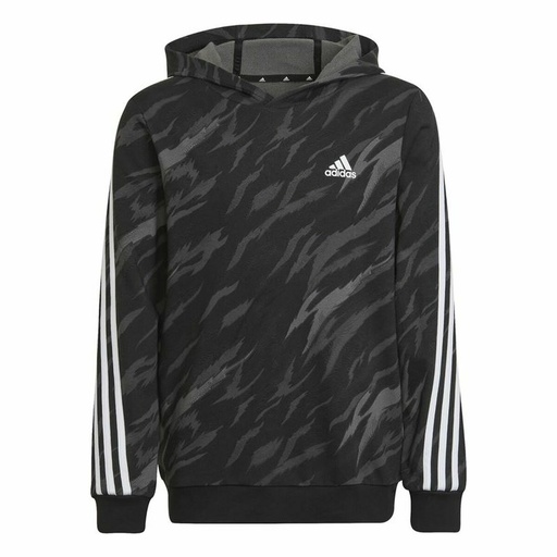 [S6469101] Children’s Hoodie Adidas 3 Stripes Black