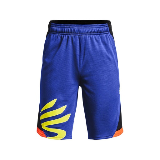 [S6465283] Sport Shorts for Kids Under Armour Curry Splash Basketball Blue