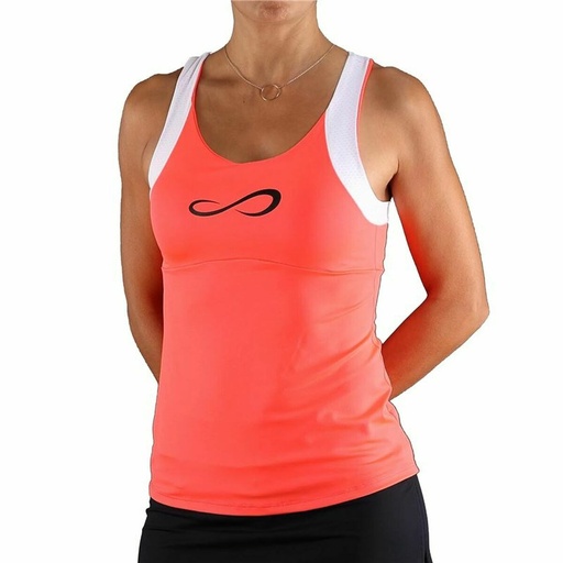 [S6470024] Tank Top Women Endless Race Padel Salmon