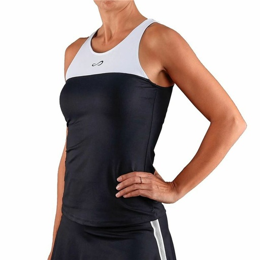 [S6469981] Women's Sleeveless T-shirt Endless Endless Lux Ribbon Padel Black