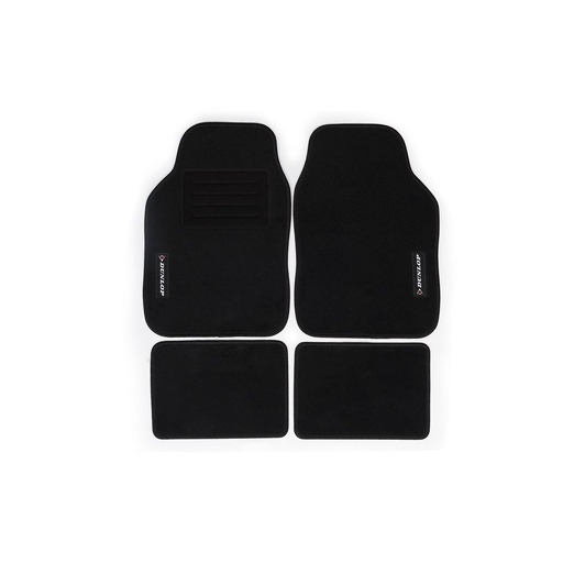 [S7905535] Car Floor Mat Set Dunlop Universal 4 Pieces Black