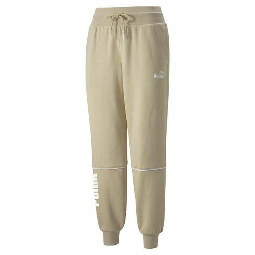 [S6469719] Adult's Tracksuit Bottoms Puma Colorblock  Beige Lady
