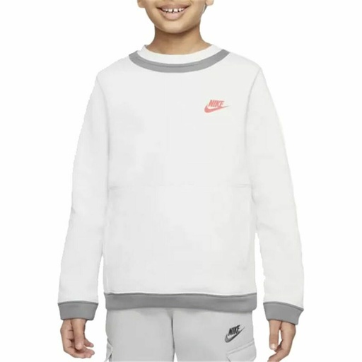 [S6469103] Children’s Sweatshirt without Hood Nike Amplify  White