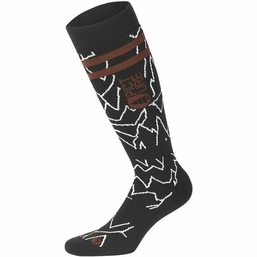 [S6468354] Sports Socks Picture Magical Black