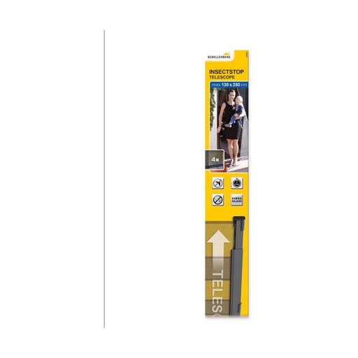 [S7904567] Anti-Mosquito Curtain Schellenberg Anthracite Fibreglass 130 x 220 cm