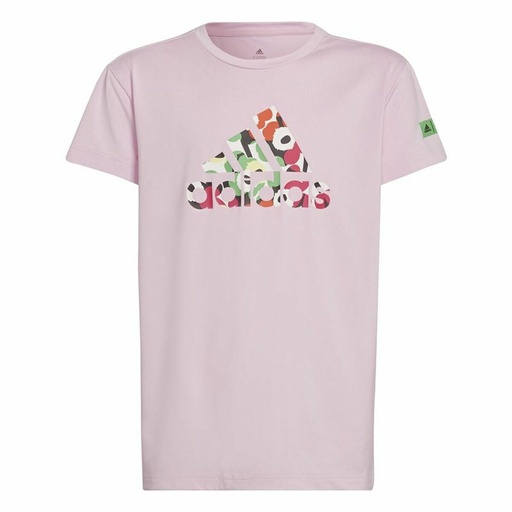 [S6468264] Child's Short Sleeve T-Shirt Adidas x Marimekko Pink