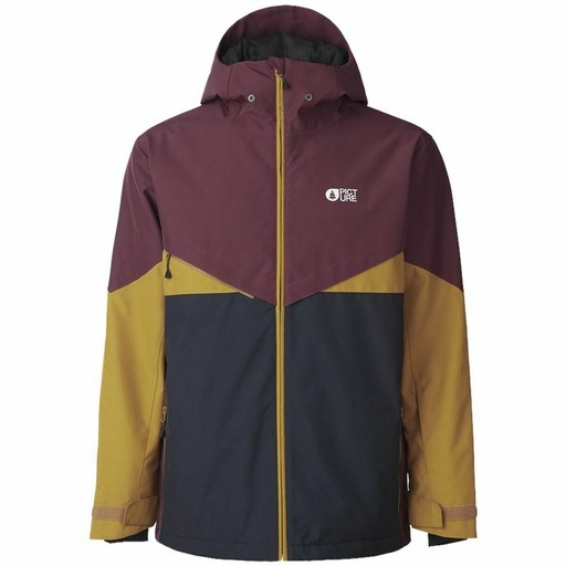 [S6466645] Ski Jacket Picture Stone Burgundy Men