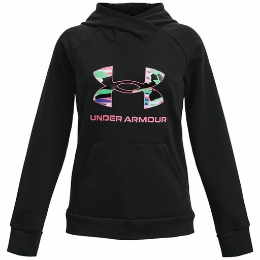 [S6466058] Hooded Sweatshirt for Girls Under Armour Rival Big Logo Black