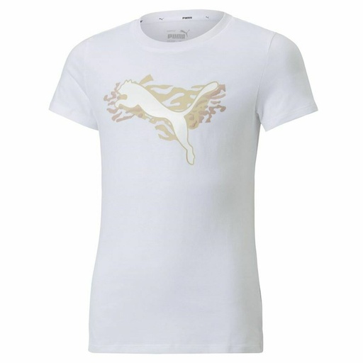 [S6465023] Child's Short Sleeve T-Shirt Puma Alpha White