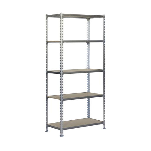 [S7913455] Shelves Simon Rack Maderclick 5/400 750 kg Metal Wood 5 Shelves Particleboard (180 x 90 x 40 cm)