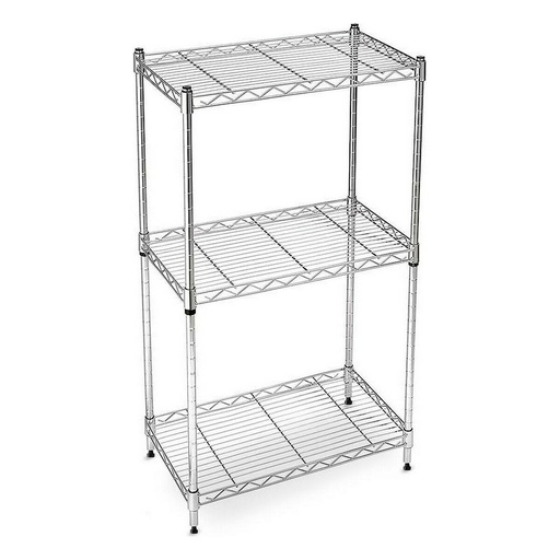 [S2212287] Shelves Confortime 3 levels Chromed (60 x 30 x 120 cm)