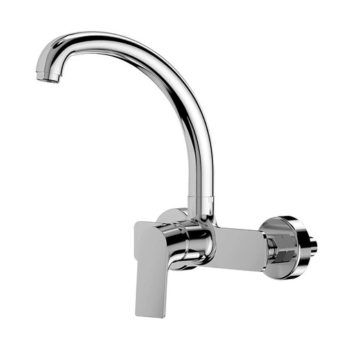 [S7910086] Mixer Tap EDM 01135 Cascais Silver Stainless steel Brass Zinc Sink