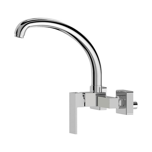 [S7910092] Mixer Tap EDM 01195 Getaria Silver Stainless steel Brass Zinc Sink