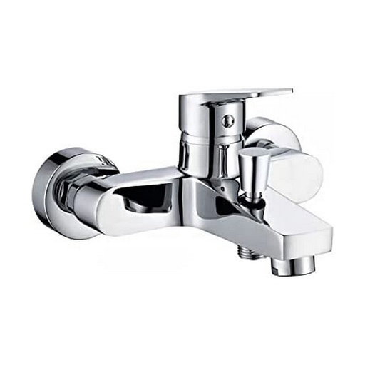 [S7903838] Mixer Tap EDM 01143 Stainless steel Brass Zinc 16 x 12,5 cm Bathtub