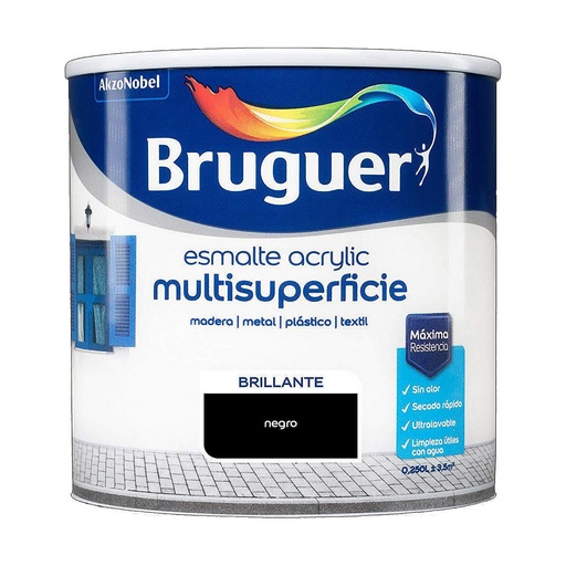 [S7902831] Acrylic paint Bruguer Black (250 ml)