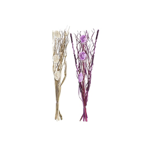 [S3030670] Bunch DKD Home Decor Pink Lilac White Dried flower (30 x 30 x 100 cm) (2 Units)