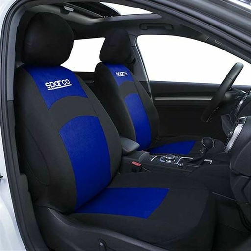 [S37112513] Seat cover Sparco SPCS402BL Black/Blue