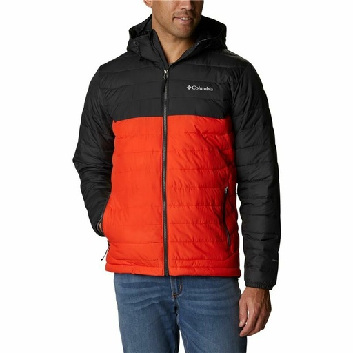 [S6452604] Men's Sports Jacket Columbia  Powder Lite™ Black Orange