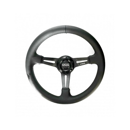 [S37112364] Racing Steering Wheel OCC Motorsport OCCVOL016 Black Leather Ø 35 cm