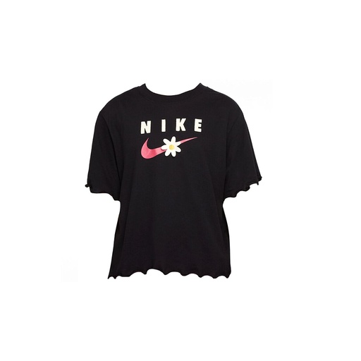 [S2021125] Child's Short Sleeve T-Shirt TEE ENERGY BOXY FRILLY  Nike DO1351 Black