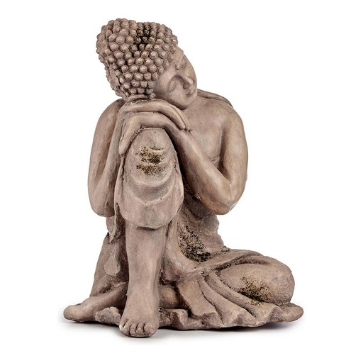[S3610553] Decorative Garden Figure Ibergarden CC20445 Grey Polyresin 34,5 x 54,5 x 31 cm Buddha