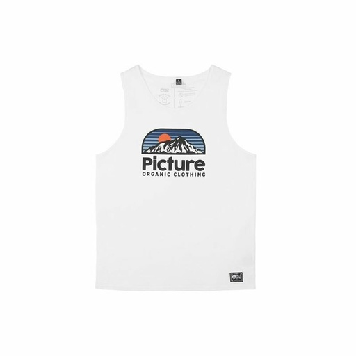 [S6447883] Men's Sleeveless T-shirt Picture Authentic Tank B White