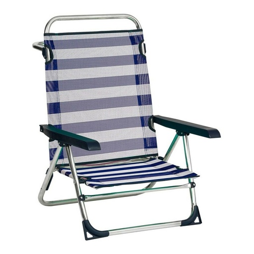 [S2415378] Beach Chair Alco 1 Aluminium Multi-position Foldable 79,5 x 59,5 x 56 cm (79,5 x 59,5 x 56 cm)